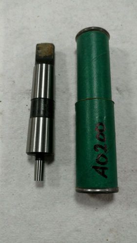 Jacobs A0200 Arbor 2MT 02 2 Morse Taper x 0JT 00 0 Jacobs Taper Chuck