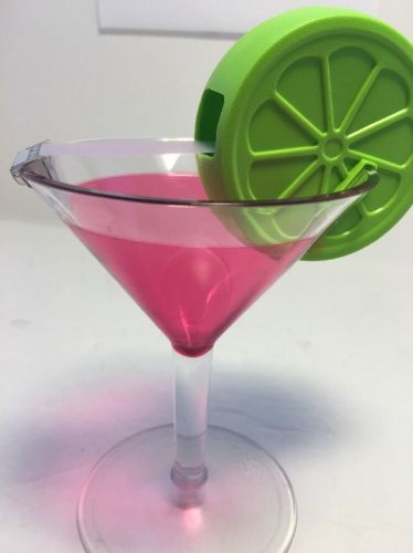 NEW Scotch Magic Tape Dispenser w/Tape Cosmopolitan Martini Lime Cocktail Glass