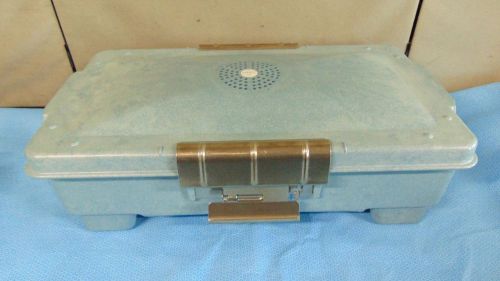 Steris Sterilization Case 19&#034; X 11&#034; X 6&#034; With Basket &amp; Lid-Locks Properly S2151