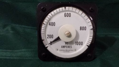 GE AC AMPERES 50-103131LSSS2 AB40 0-1000RANGE PANEL METER