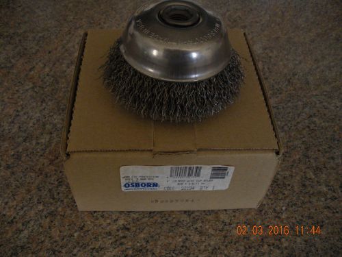 Osborn 4&#034; Wire Cup Brush 5/8&#034;