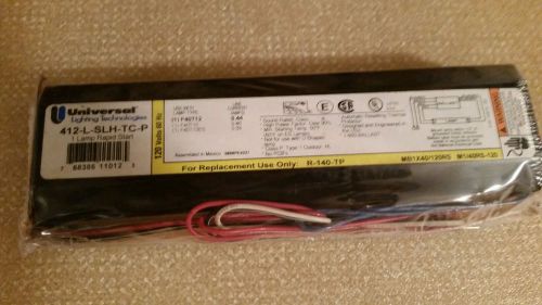 UNIVERSAL LIGHTING 412-L-SLH-TC-P RAPID START 1-LAMP ELECTRONIC LIGHT BALLAST