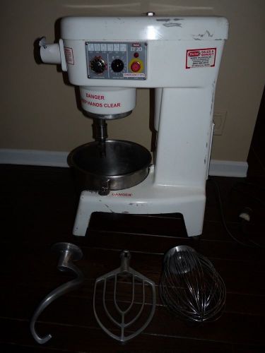 Berkel EF20 20 Quart Commercial Mixer Stainless Steel Bowl Paddle Whip Hook Ohio