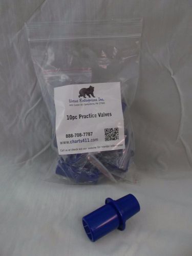 Bag of 10 Blue Training Valves for CPR Mask Practice valve Face Shield