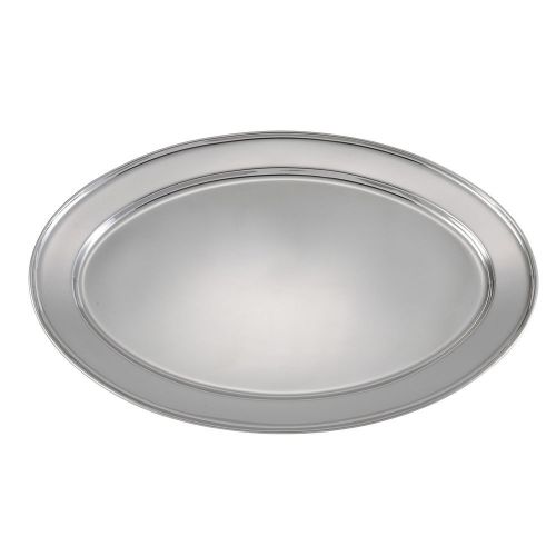 Winco opl-20, 20x13.75-inch heavy stainless steel oval platter for sale