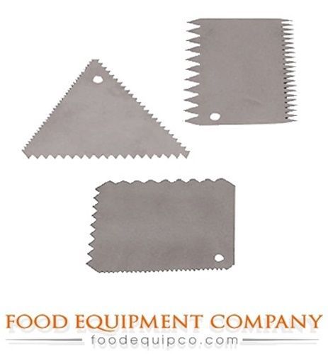 Paderno 47625-03 Paderno Buttercream Comb Set 4&#034; dia. 4&#034; L