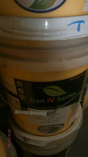 GEN IV K2 4630 HP Fluorescent Yellow water-based screenprint ink  5 gal.