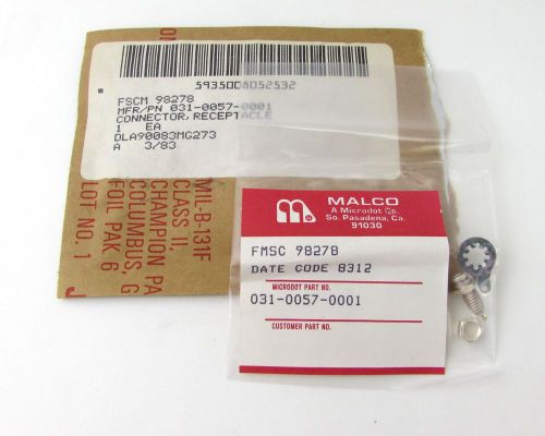 (35) Malco Microdot 031-0057-0001 Connector Receptacles 5935-00-805-2532 =NOS=