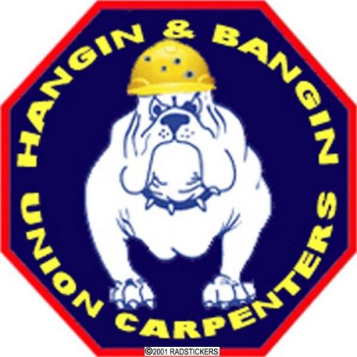 DECAL, HARD HAT DECAL, CARPENTER, UNION CC-7A