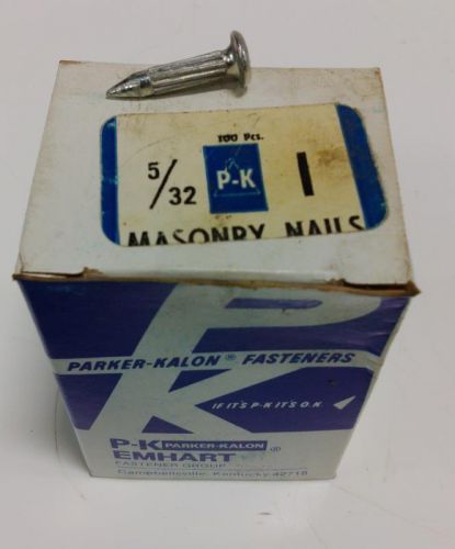 P-K MASONRY NAILS 5/32 100PSC. NIB