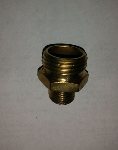 3/4&#034; male ght x 3/8&#034; npt brass garden hose lawn boat wog pipe adapter fitting gj for sale