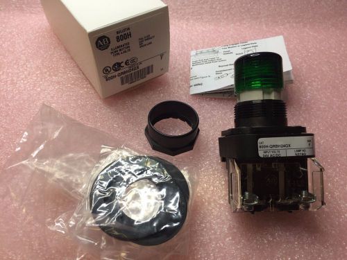 AB Allen-Bradley 800H-QRBH24GX Illuminated Push Button LED 24V Green 1 Unit