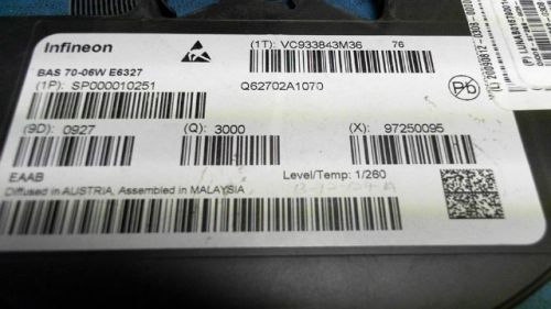 950-PCS SCHOTTKY HIGH SPEED CA INFINEON BAS70-06WE6327 7006WE6327 BAS7006WE6327