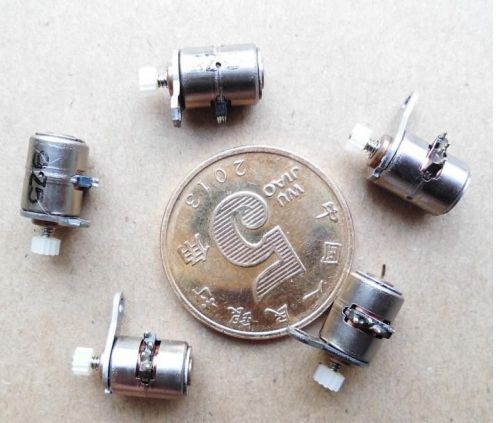 10pcs DC Micro Digital Camera Stepper Motor 6x5.5mm with Copper Gear