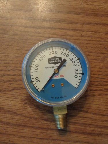 Union carbide pressure gage 350 psi new for sale