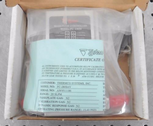 C119346 Tylan General FC-260SAV Mass Flow Controller (Gas: N2, Range: 20 SLPM)