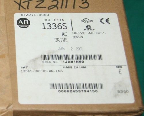 Allen bradley 1336s-brf30-an-en5 ac drive 3hp 1336 plus for sale