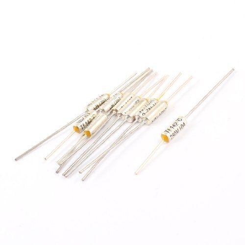 10 pcs 250v 10a 142c celsius circuit cut off temperature thermal fuse for sale