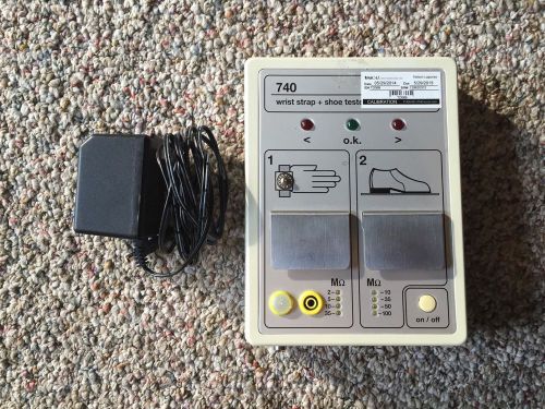 3M MODEL 740 WRIST / FOOT STRAP ANTI STATIC ESD BENCH TESTER