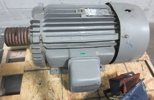 Toshiba high efficiency 15 hp 3 ph induction motor b0158flf1um tkkk 875 rpm for sale