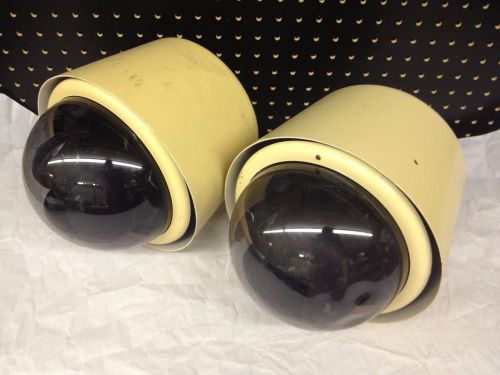 Lot of 2 Untested Ultrak KDSA00N1 PTZ Pan Tilt Zoom Security Camera w/ Dome