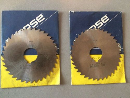 MORSE Metal Slitting Saw Blad 4 X 1/32 X 1 Plain Tooth #1841 HSS ,UK Qty- 2 each