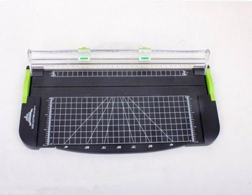 Jielisi 909-1 A4 Guillotine Ruler Paper Cutter Trimmer Scaleplate Black-Orange