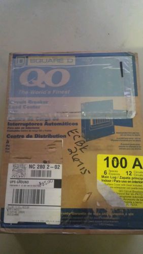 Square D QO 100 AMP Load Center, 6 Spaces 12 Circuits