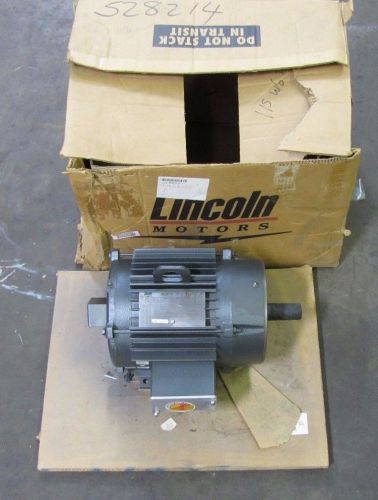 Lincoln an4s5tc61q10 5hp 5 hp 1750 rpm 230/460v 3ph inverter duty motor nib for sale