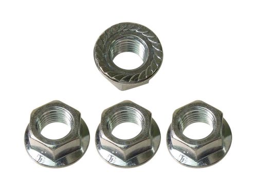 Nuts Metric Flange serrated, zinc plated, M 10x1.25 4pc