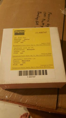 DAYTON 4WT47 Axial Fan, 115VAC, 4-11/16In H, 4-11/16In W