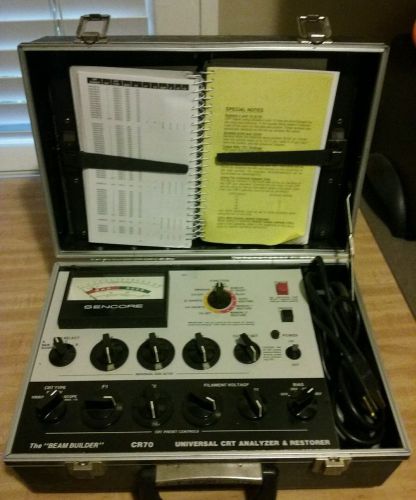 Sencore CR70 The Beam Builder Universal CRT Analyzer &amp; Restorer TV Tester Bundle