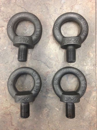 Heavy Duty Hardware  M22 22mm Threaded Eye Bolt Set of 4