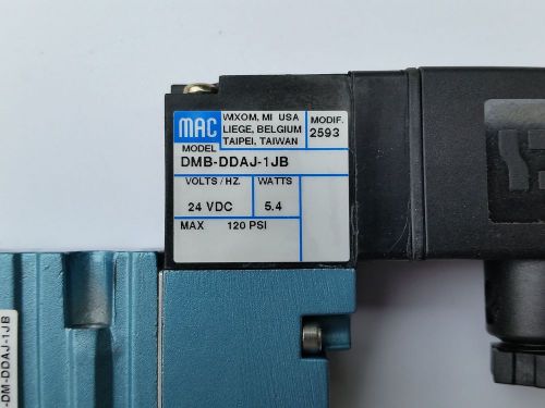 Mac Valve model DMB-DDAJ-1JB with solenoid model 52A-14-AOA-DM-DDAJ-1JB