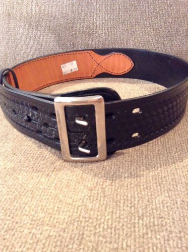 Basket Weave Leather Sam Brown Police/Security Duty Belt