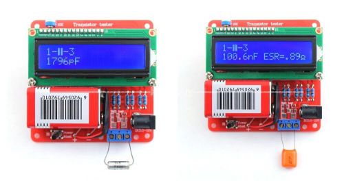 Mega328 ESR meter Transistor Tester LCR Frequency PWM Signal Generator KITS