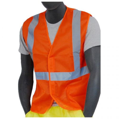 HI VIZ VEST, 2XL, ORANGE MESH, VELCRO, Economy Class 2