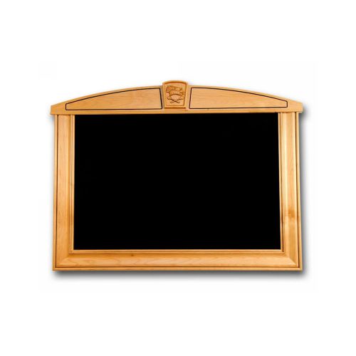 Chalkboard with Chefs Hat Hand Carved Solid Alder Wood Natural Finish
