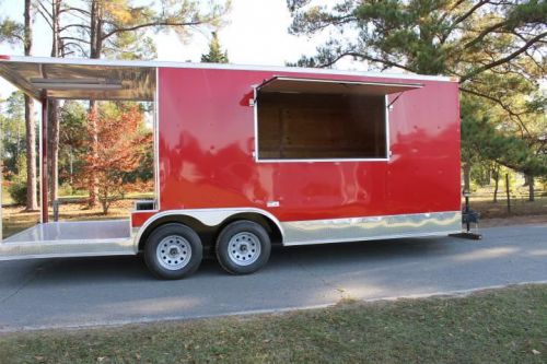 NEW 8.5X20 BBQ Porch Enclosed Food Vending Concession Trailer