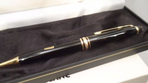 Montblanc Classique Meisterstuck Pencil .7mm Black w/ Gold Trim New in Box 12737