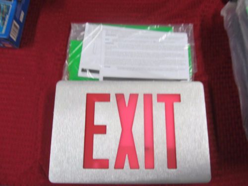 Led sure lite exit sign new open out of box never used with green insert look for sale