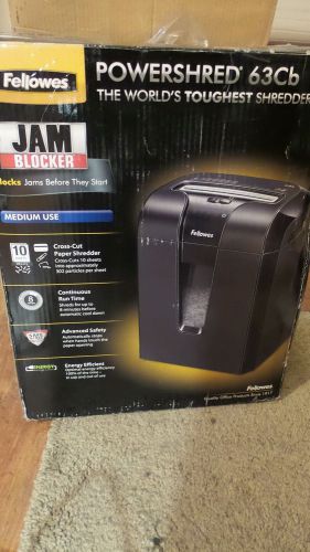 Fellowes Powershred 63Cb Cross-Cut Shredder - NIB