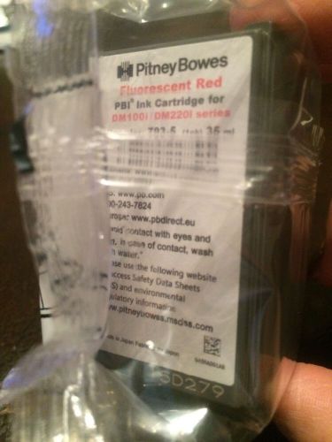 Genuine Pitney Bowes 793-5 Ink Postage Meter Red Ink, DM100i/DM220i NEW