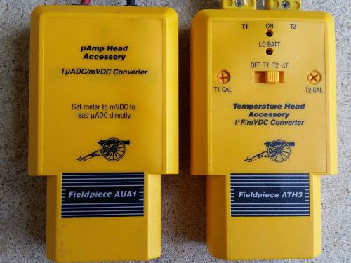 FIELDPIECE AUAt AMPHEAD &amp; ATH3 TEMPERATURE HEAD ACCESSORIES W/CASE