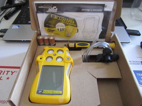 BW Gas Alert Quattro Gas Monitor O2 CO H2S LEL