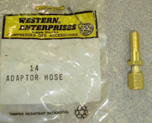 Western Enterprises 14 Acetylene Swivel Barb &#034;A&#034; 1/4&#034; VINTAGE PACKAGING