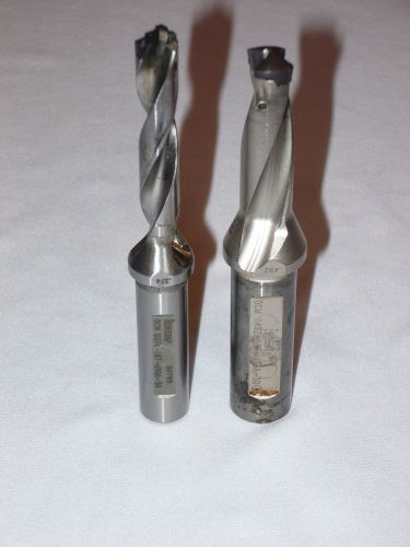 (2) iscar chamdrills .492&#034; 3xd &amp; .374&#034; 5xd thru coolant look!!! for sale