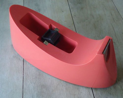 SCOTCH TAPE DISPENSER Coral Pink MID CENTURY MODERN Vintage