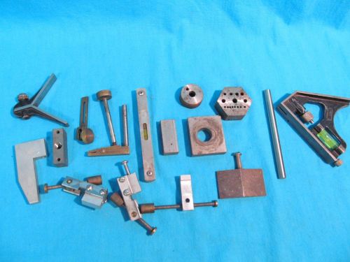 LOT OF MACHINIST BLOCKS LEVEL CENTER FINDER STANLEY FV3 SQUARE LEVEL PARTS