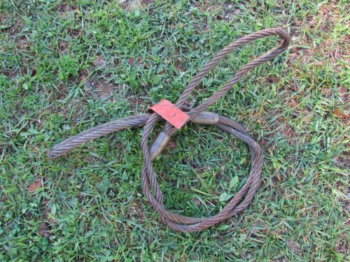 Wire rope sling choker rigging cable 1/2&#034; x 6&#039; for sale